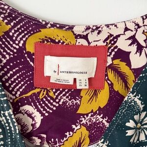 Anthropologie Multicolor Floral Dress